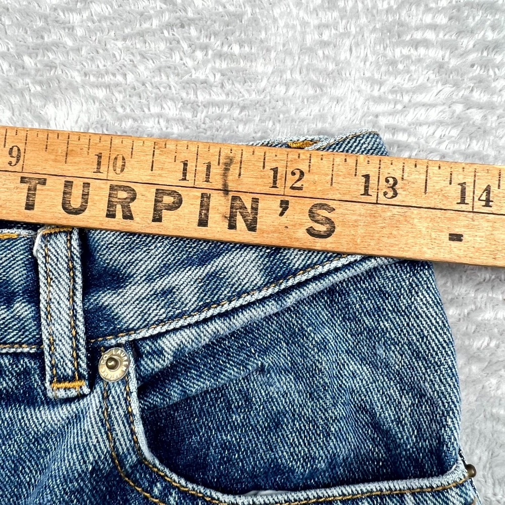 Vintage Lauren Ralph Lauren Jeans Womens 4 Petite Denim Wide Straight Leg - Picture 11 of 12